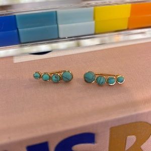 Kendra Scott Turquoise Huggies